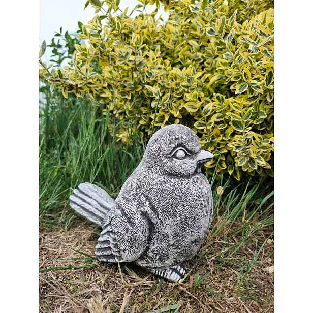 Betonová zahradní figurka Vrabec, dekorace do zahrady