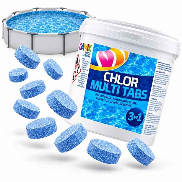 Chlorové Tablety Do Bazénové Vody 3V1 3 Kg 200 G 15X200 G Multi Dezinfekce