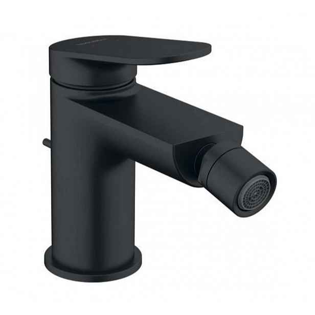 Duravit Wave - Bidetová baterie s výpustí, matná černá WA2400001046