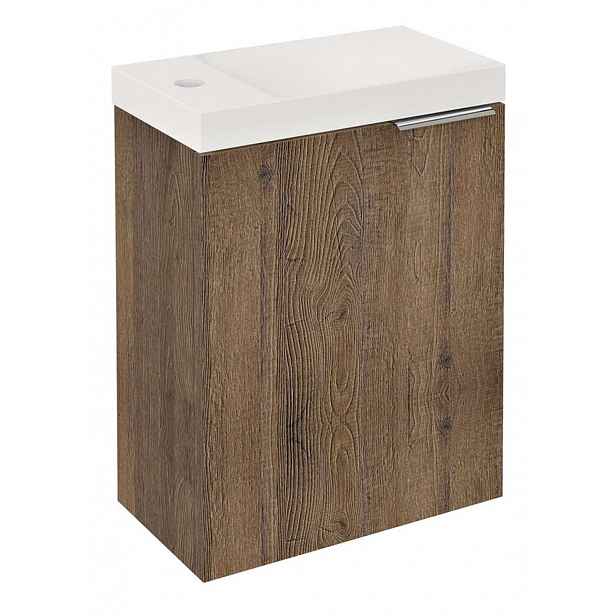 Sapho Latus - Umyvadlová skříňka X 39x50x22 cm, 1x dvířka, dub Sherwood LT110-1515
