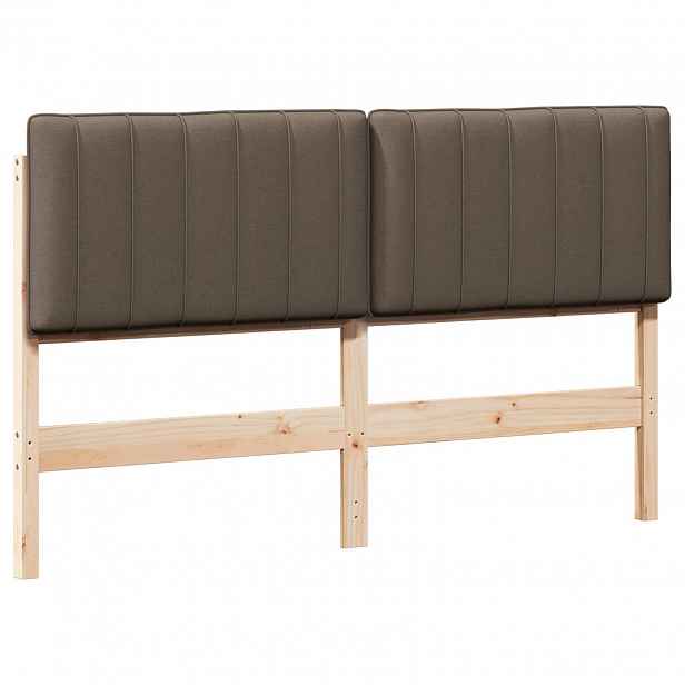 vidaXL Čalouněné čelo postele s čelo Hnědá a taupe 160 cm