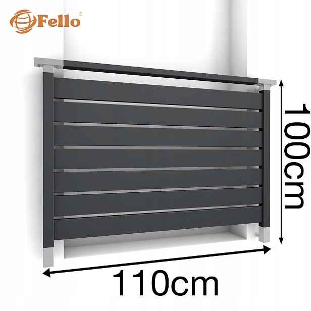 CLASSIC7 Francouzský balkon 110 cm Balustrada Ral