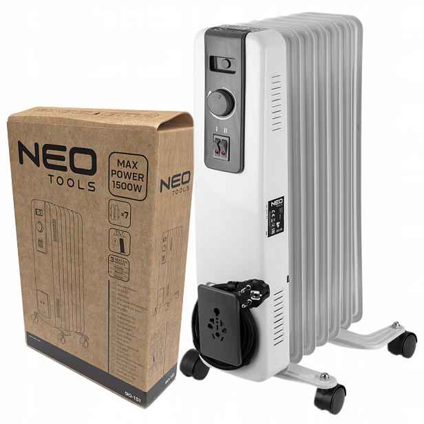Olejový Radiátor 600W/900W/1500W Oleják 7 Žeber Elektrický Radiátor