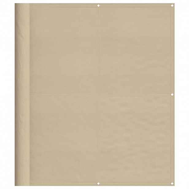 vidaXL Balkonová zástěna béžová 120 x 700 cm 100% polyester oxford