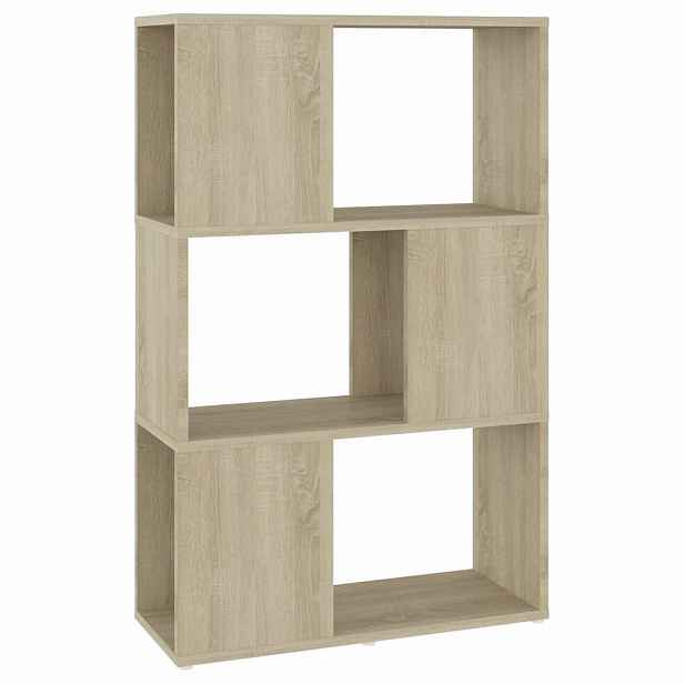 vidaXL Knihovna / dělicí stěna dub sonoma 60 x 24 x 94 cm dřevotříska