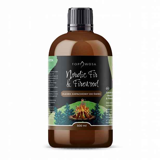 Vonný olej do svíček Nordic Fir&Firewood 500 ml vůně do parafínového vosku