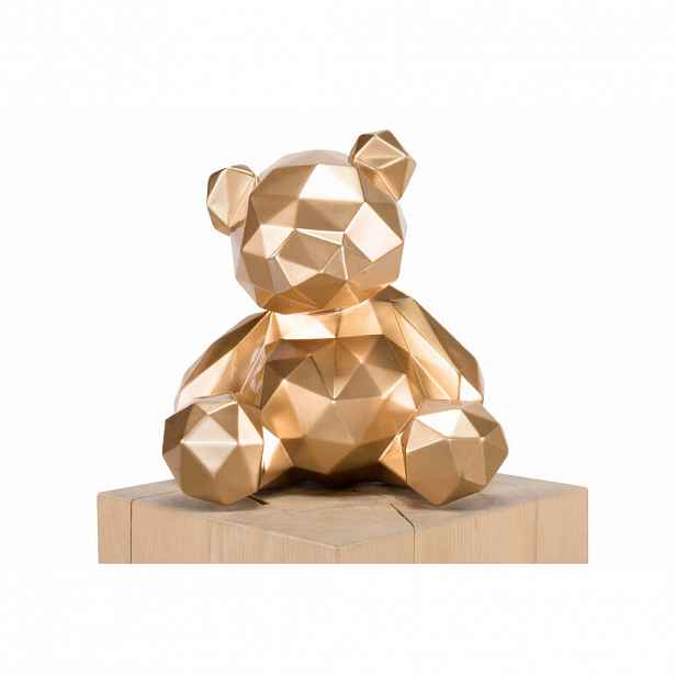 KUNSTLOFT DEKORATIVNÍ SOCHA ZLATÁ, 30/28 CM