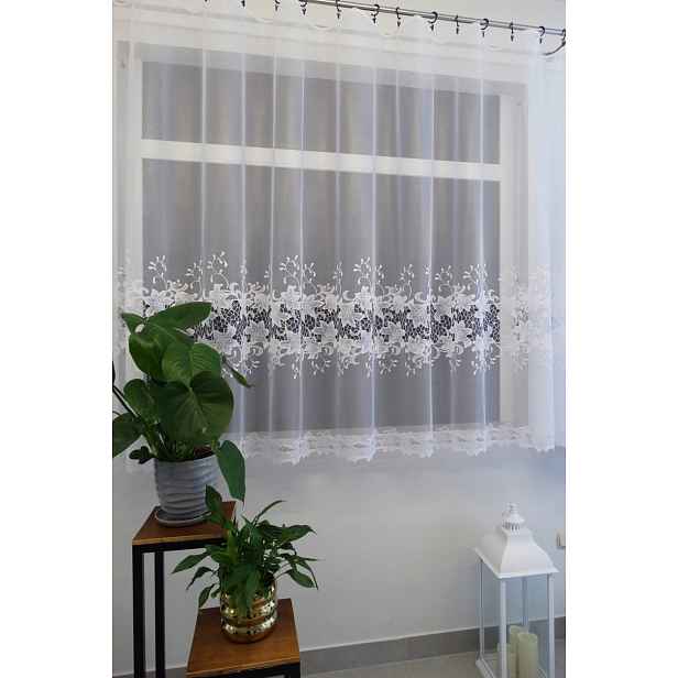 Mg Záclona žakár 31153 Bílá 300x175cm hotová obšitá M
