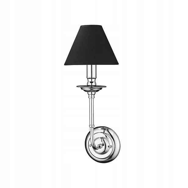 Nástěnné svítidlo Glamour chromované černé 1xE14 40W Light Prestige