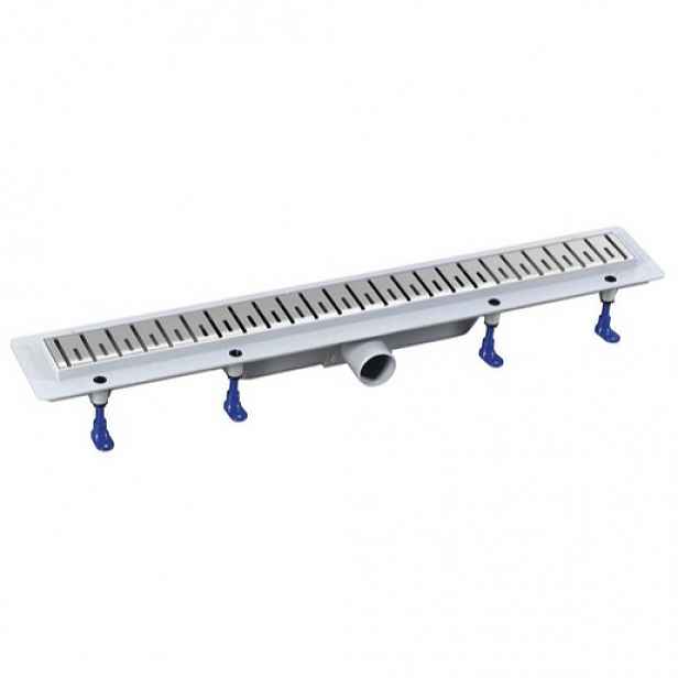 Polysan KLAVER sprchový žlab 91 cm plast nerez 73741