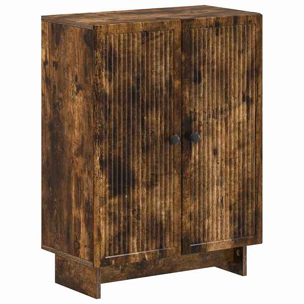 vidaXL Koupelnová úložná skříň EDE Kouřový dub 59,5 x 31 x 80 cm