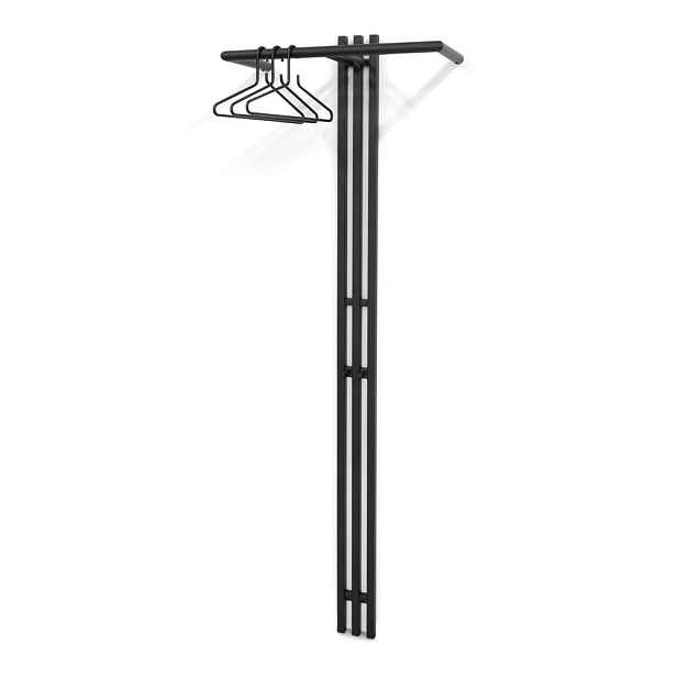 Černý kovový nástěnný věšák 65 cm Senza – Spinder Design