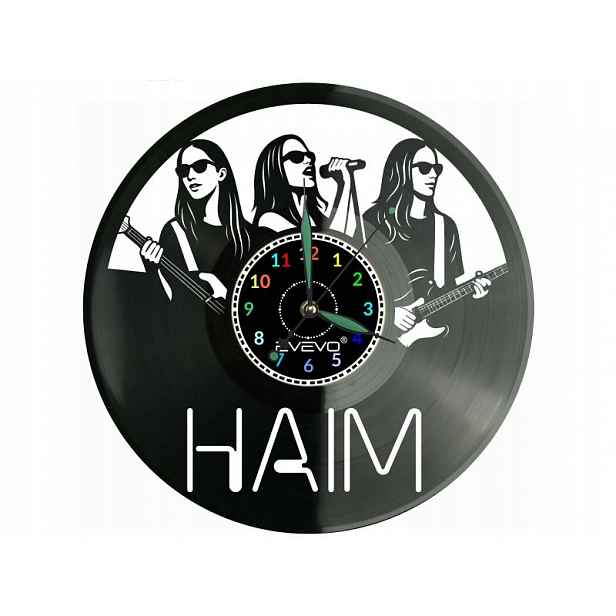 Haim Dárek Originální dekorace do domu Hodiny z vinylové desky