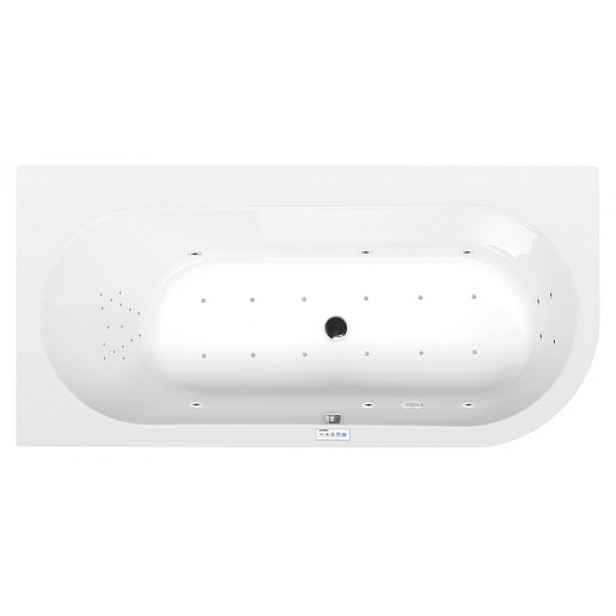 Masážní vana Polysan Astra 165x80 cm Highline Hydro-Air akrylát levá 33611.6010