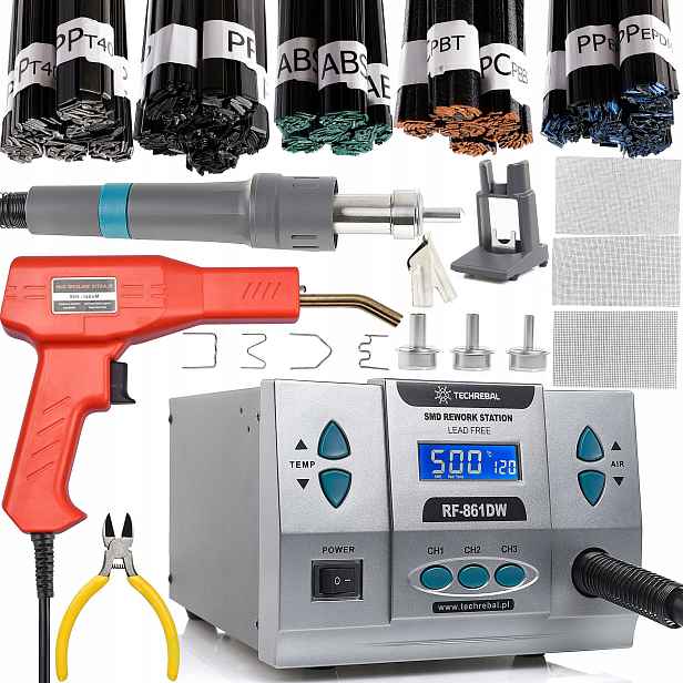 Pájecí Stanice Svářečka Plastů Techrebal RF-861DW 1000W Sada Pojiv