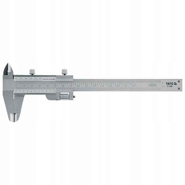 Posuvné měřítko Yato YT-7200 Inox 150 mm pouzdro