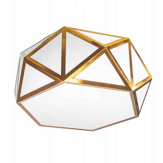 Stropní Svítidlo Geometrická Stropní Svítidlo 35 cm Zlatá Gold Glamour