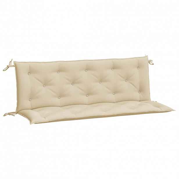 vidaXL Podušky na zahradní lavici 2 ks béžové 150x50x7 cm látka oxford