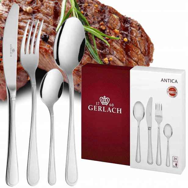 Gerlach Antica Sada 24 Příborů Pro 6 Osob, Příbory V Krabička, Lesklá Sada