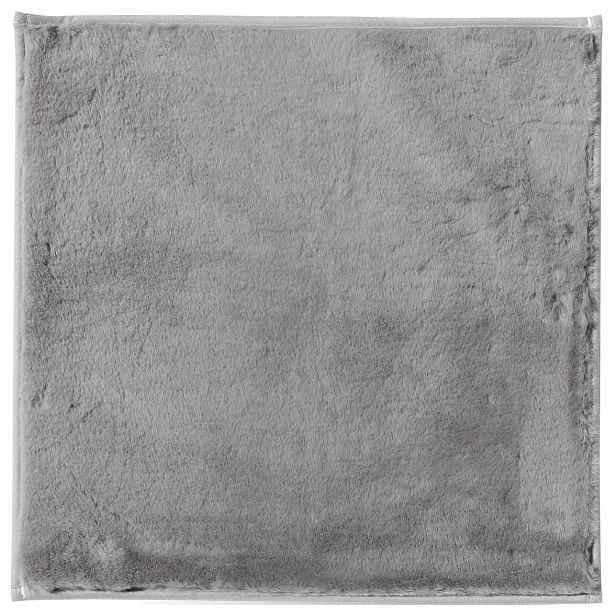 Koupelnová předložka Králík 50x50 cm, stříbrná