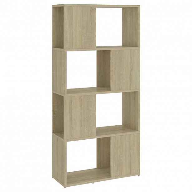 vidaXL Knihovna/dělicí stěna dub sonoma 60 x 24 x 124,5 cm dřevotříska