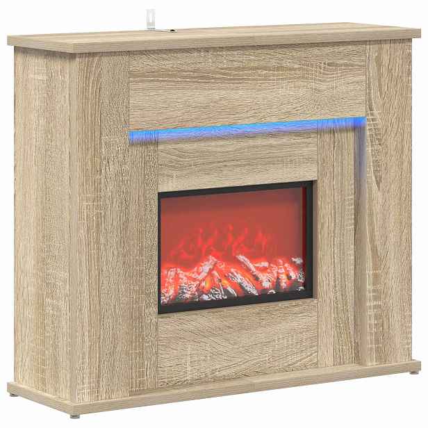 vidaXL Krb s LED páskem Sonoma 63 x 20 x 54,5 cm Kompozitní dřevo