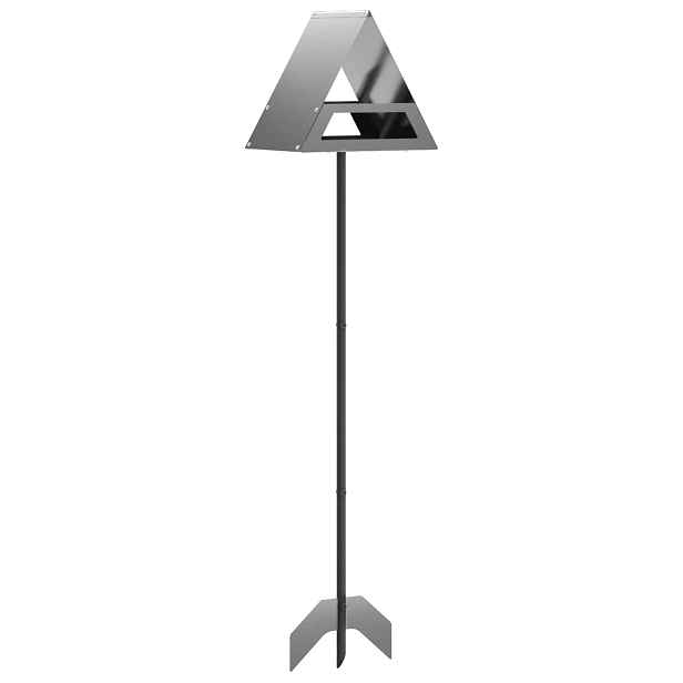 vidaXL Zásobník pro ptáky Pozinkovaná ocel Stříbrná