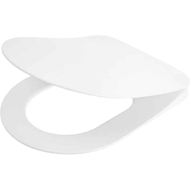 Wc sedátko s pomalým sklápěním Peonia Slim duroplast s chromovými panty