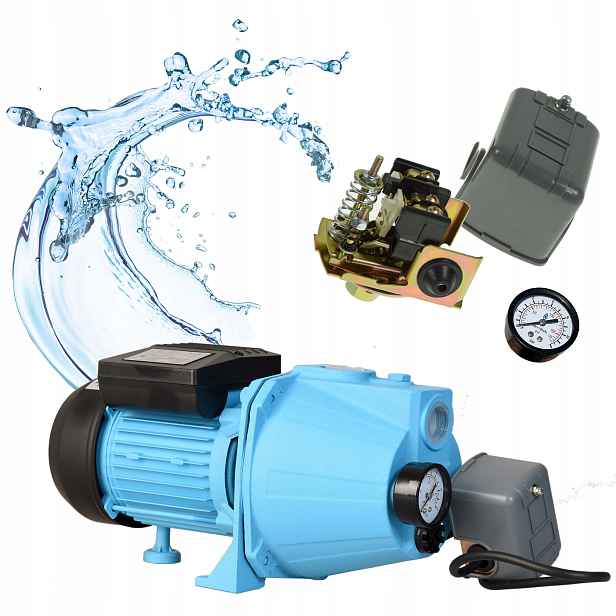 Čerpadlo Na Vodu Hydroforové Set Povrchové sací čerpadlo Výkonné 2400 l/h Příslušenství