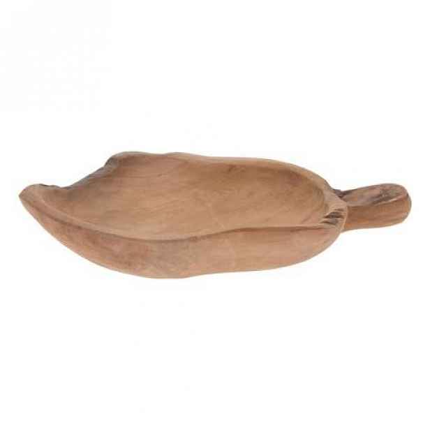 Miska tvar s madlem teak 37cm