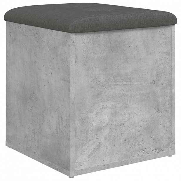 vidaXL Úložná lavice betonově šedá 42 x 42 x 45 cm kompozitní dřevo