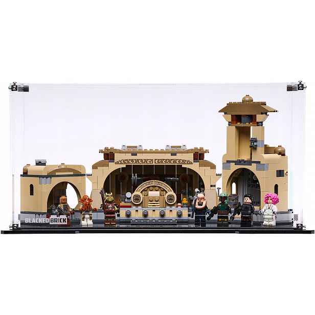 Vitrína Blacked Brick pro Lego Star Wars 75326 Trůnní sál Boby Fetta