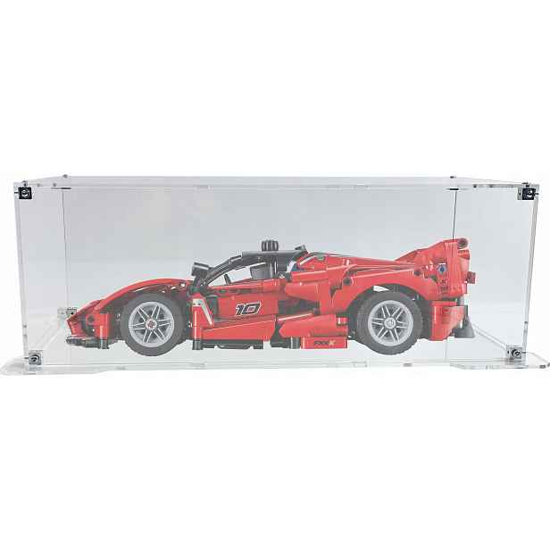 Vitrína s podstavcem Drewlandia pro sadu Lego 42212 Technic Ferrari Fxx K