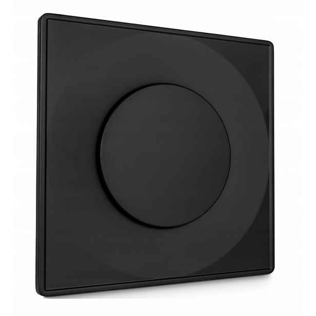 Anemostat Vzdušný Čtvercový FI150 mm Kovový Černý S Rámečkem