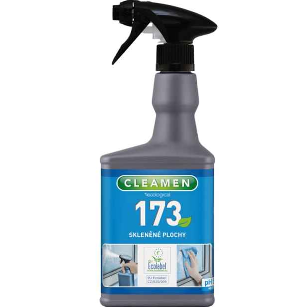 CLEAMEN 173 550ml skleněné plochy s rozprašovačem Ecolabel