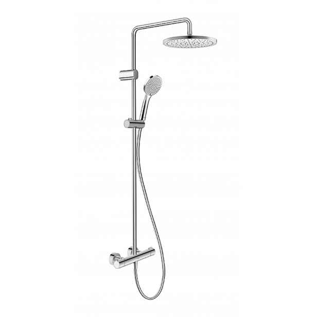 Duravit - Sprchový set s termostatem, průměr 25 cm, 3 proudy, chrom TH4282008010