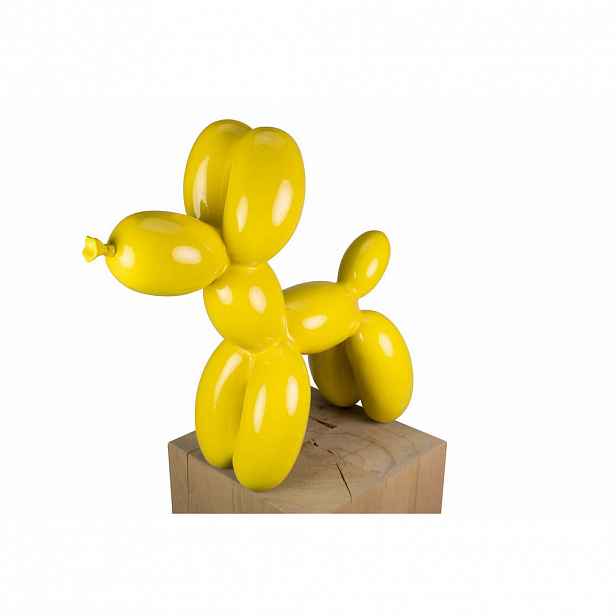 KUNSTLOFT DEKORATIVNÍ SOCHA ŽLUTÁ, 50/46 CM