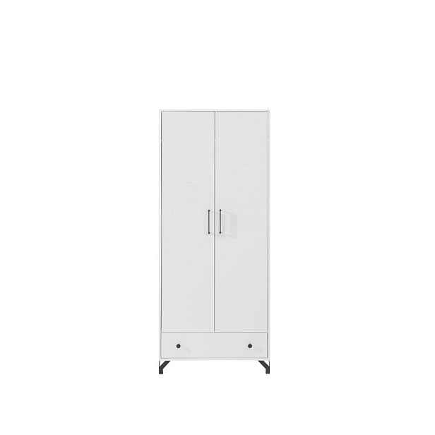MASSENO ŠATNÍ SKŘÍŇ S OTOČNÝMI DVEŘMI LANZA, 80/190/50 cm 2dveřová, bílá