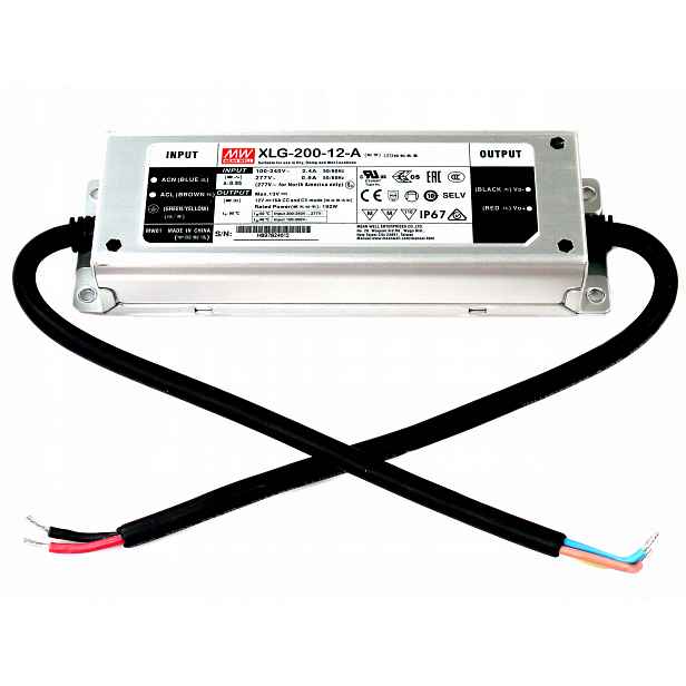 Mean Well XLG-200-12-A 192W 12V 16A Led Napájecí zdroj IP67