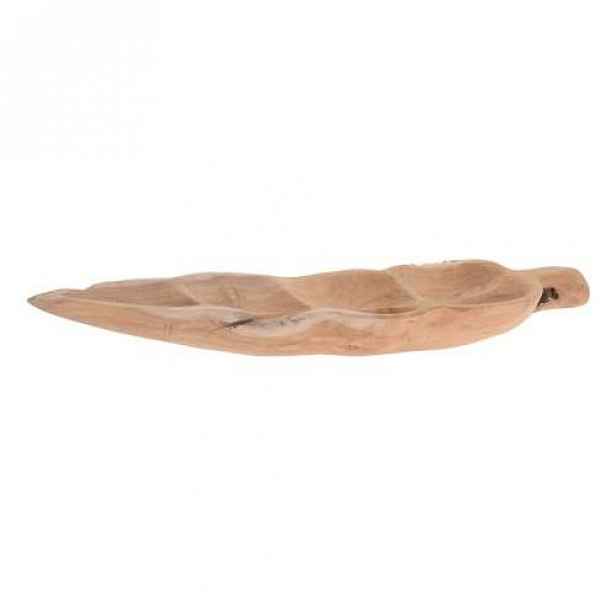 Miska tvar list teak 58-68cm