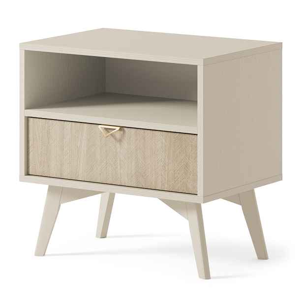 Piaski Noční stolek Forest II 54 cm béžový
