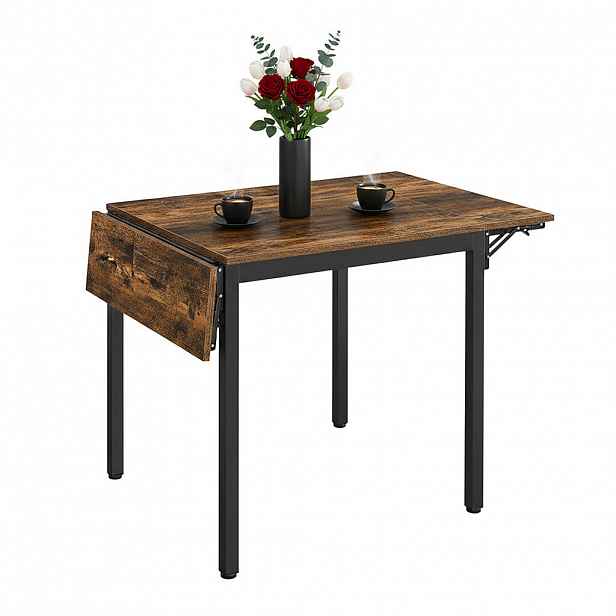 Relaxdays STŮL Vintage hnědý skládací 120 cm