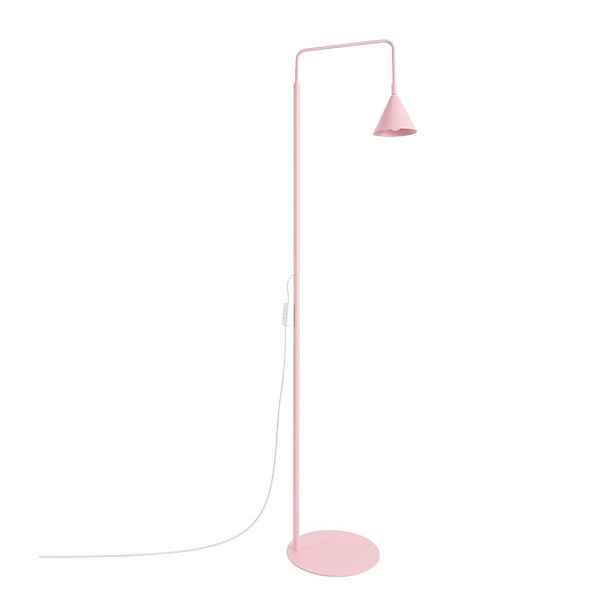 Růžová ocelová stojací lampa s ohybatelnou konstrukcí (výška 165 cm) Zylo – Sollux