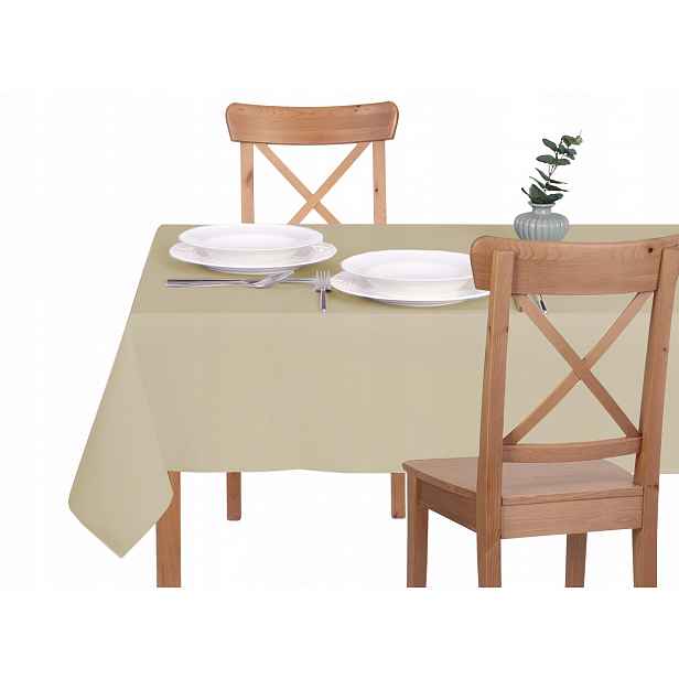 Ubrus Odolný Proti Skvrnám 100X280 Solid, Béžová Barva