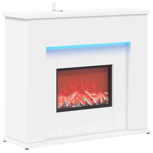 vidaXL Krb s LED páskem Bílá 63 x 20 x 54,5 cm Kompozitní dřevo