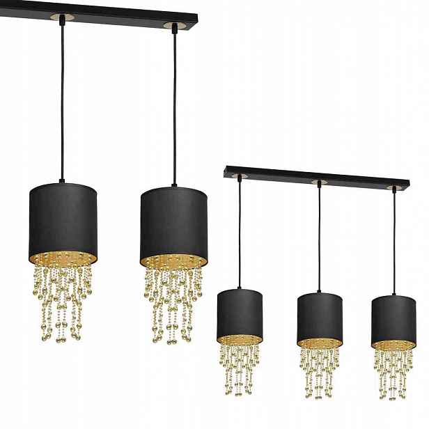 Závěsná lampa Milagro Almeria MLP64400 černá zlatá 3xE27 nastavitelná 60 cm