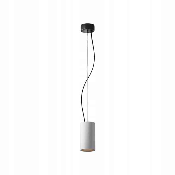 Závěsná lampa minimalistická bílá Led trubice Ø7.5 cm nad stůl Maytoni