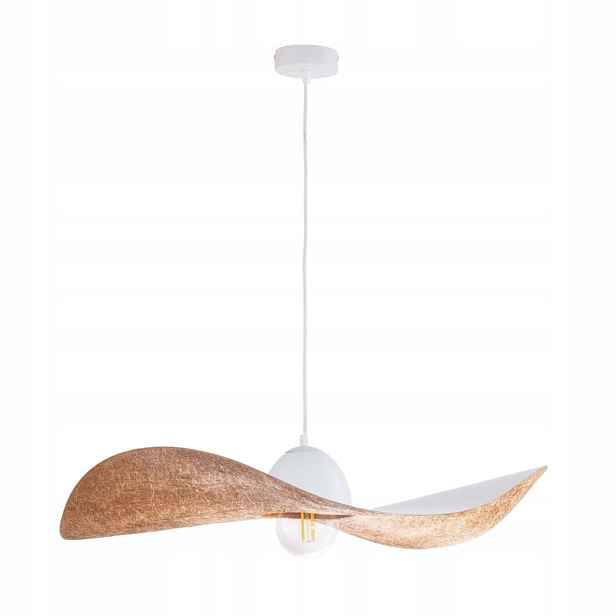 Závěsná lampa Zwis Lustr Stropní Svítidlo Kapello Bílá E27 Sigma Lighting 80 cm