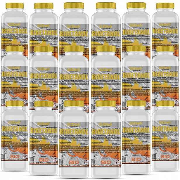 Bioetanol do krbu 18x 1L bezzápachové biopalivo