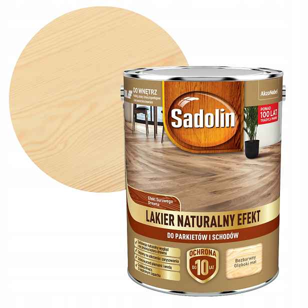 Sadolin Lak Přírodní Efekt Na Parkety A Schody Hluboký Mat 4.5 L